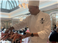 live langoustines presented